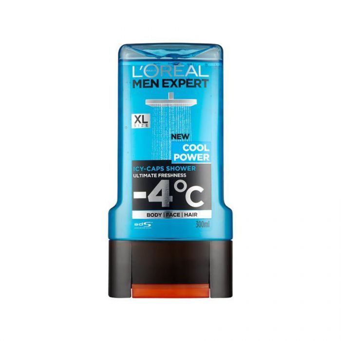 L'Oreal Mens Shower Gel Cool Power 300Ml <br> Pack size: 6 x 300ml <br> Product code: 312897