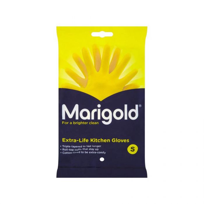 Marigold Extra Life Kitchen Gloves Small <br> Pack size: 6 x 1 <br> Product code: 352120