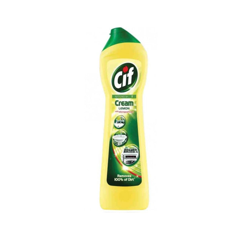 Cif Cream Cleanser Lemon 500ml <br> Pack size: 8 x 500ml <br> Product code: 555370