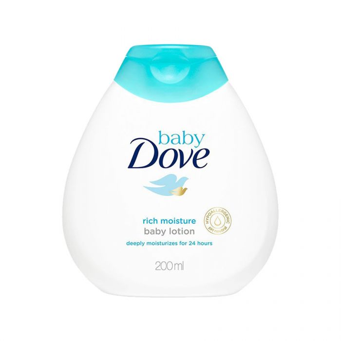 Dove Baby Lotion Rich Moisture 200Ml <br> Pack size: 6 x 200ml <br> Product code: 401400