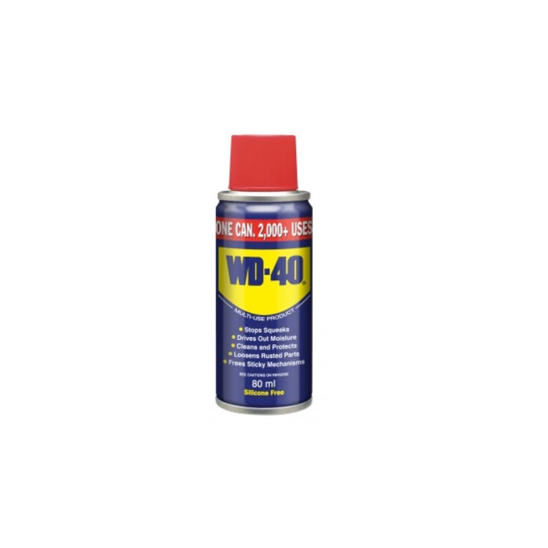 WD-40 Spray 80ml <br> Pack size: 12 x 80ml <br> Product code: 433006