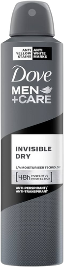 Dove Men Antiperspirant Invisible Dry 250ml <br> Pack Size: 6 x 250ml <br> Product code: 401417