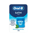 Oral B Satin Tape Mint 50M EAN 8006530114363 <br> Pack size: 12 x 50m <br> Product code: 293031