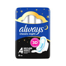 Always Classic Night Pads With Wings Size 4 8's EAN 8006530317504 <br> Pack size: 16 x 8's <br> Product code: 340435