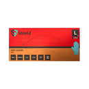 Shield Blue Vinyl Gloves Large 100's EAN 5024951009580 <br> Pack Size: 1 x 100's <br> Product code: 354113