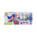 Brillo Pads 6's EAN 5098732013448 <br> Pack size: 12 x 6's <br> Product code: 491001
