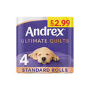 Andrex Supreme Quilts Toilet Tissue 4's (Pm £2.99) EAN 5029053583013 <br> Pack size: 6 x 4's <br> Product code: 421331