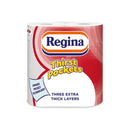 Regina Thirst Pockets 3 Ply 50 Sheet Household Kitchen Towel 2 Rolls <br> Pack size: 10 x 2s <br> Product code: 421657