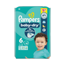 Pampers Baby Dry Taped Size 6 19's PM£5.99 EAN 8006530570534 <br> Pack size: 4 x 19's <br> Product code: 398721