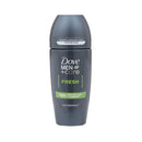 Dove Mens Roll On Fresh 50ml EAN 59099017 <br> Pack size: 6 x 50ml <br> Product code: 271186