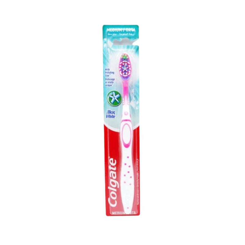 Colgate Toothbrush Max White Medium <br> Pack size: 12 x 1 <br> Product code: 301067