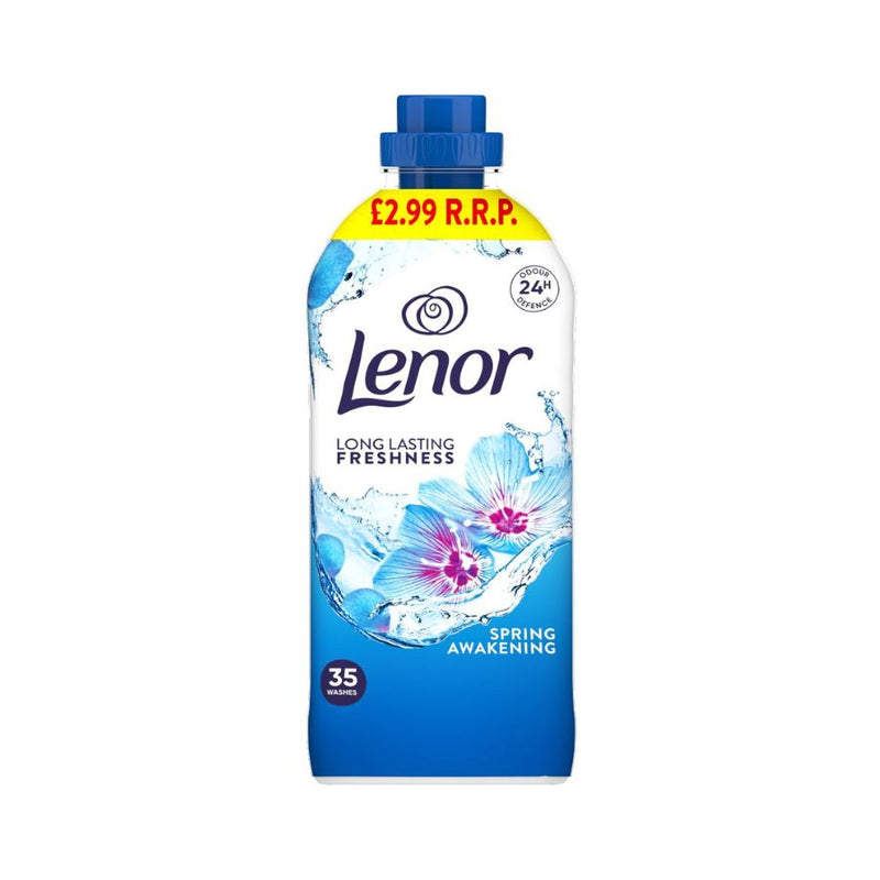 Lenor Fabric Conditioner Spring Awakening 35W 1.155Ltr PM£2.99 <br> Pack size: 8 x 1.155Ltr <br> Product code: 446381