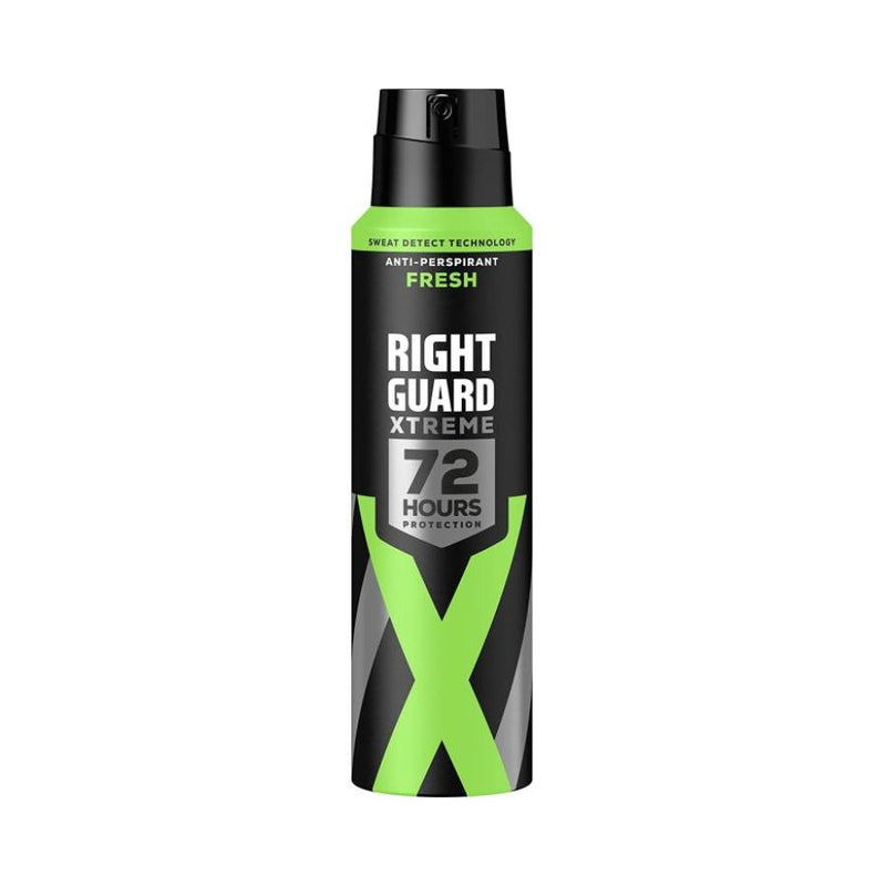 Right Guard Anti-Perspirant Deodorant Xtreme Fresh 72H Protection 150Ml <br> Pack size: 6 x 150ml <br> Product code: 274921
