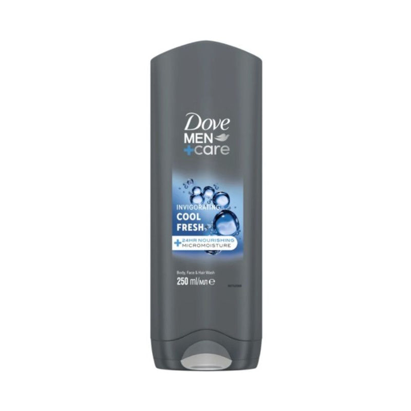 Dove Mens Shower Gel Cool Fresh 250ml <br> Pack size: 6 x 250ml <br> Product code: 312885