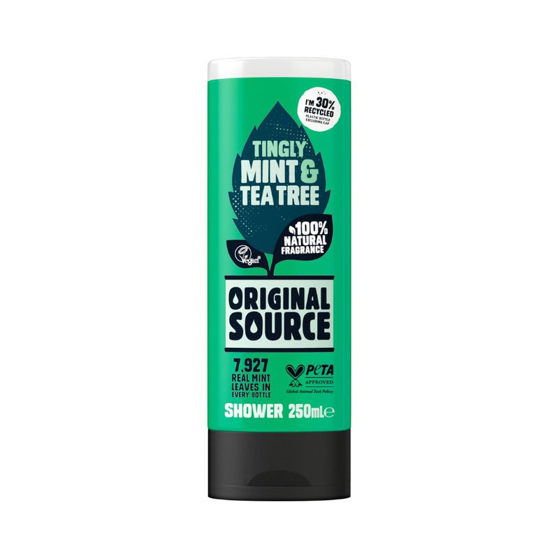 Original Source Mint & Tea Tree Shower Gel 250Ml <br> Pack size: 6 x 250ml <br> Product code: 316107