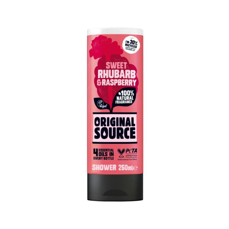 Original Source Sweet Rhubarb & Raspberry Shower Gel 250Ml <br> Pack size: 6 x 250ml <br> Product code: 316119