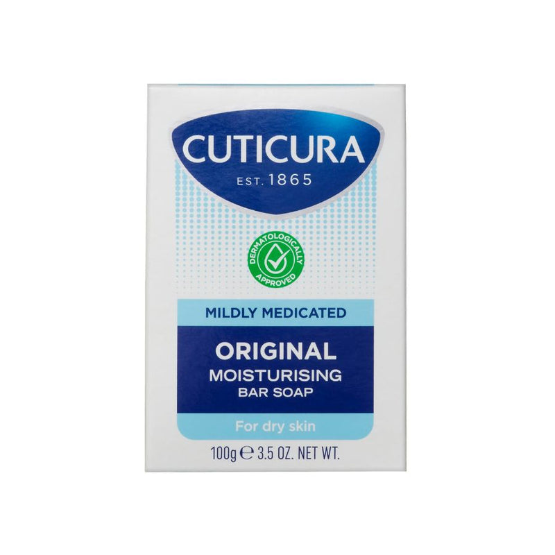 Cuticura Mildly Medicated Bar Soap 100g <br> Pack size: 6 x 100g <br> Product code: 332410