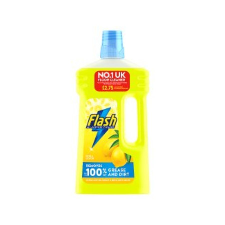 Flash Lemon Label Flash All Purpose Liquid Lemon 1L PM£2.75 EAN 8700216667616 Pack size ...