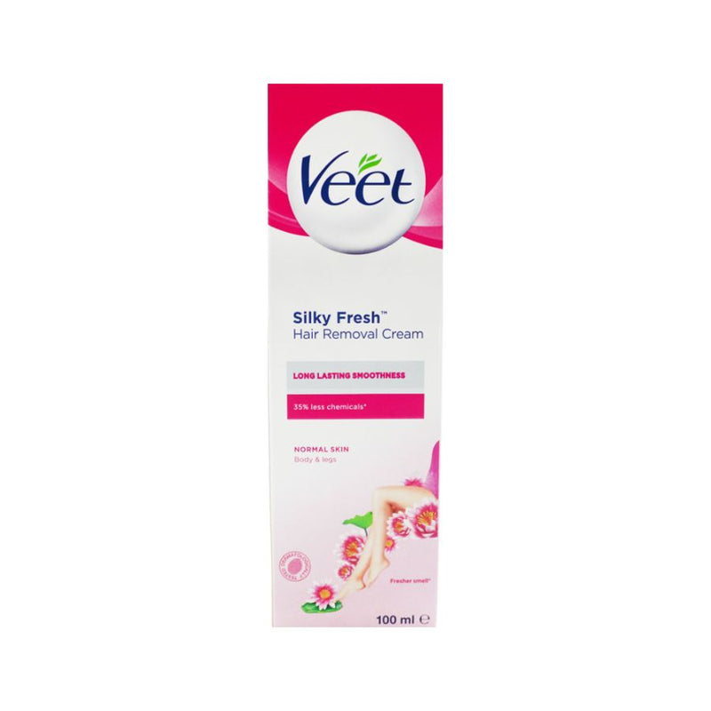 Veet Silky Fresh Normal Hair Removal Cream 100ml <br> Pack Size: 6 x 100ml <br> Product code: 164430
