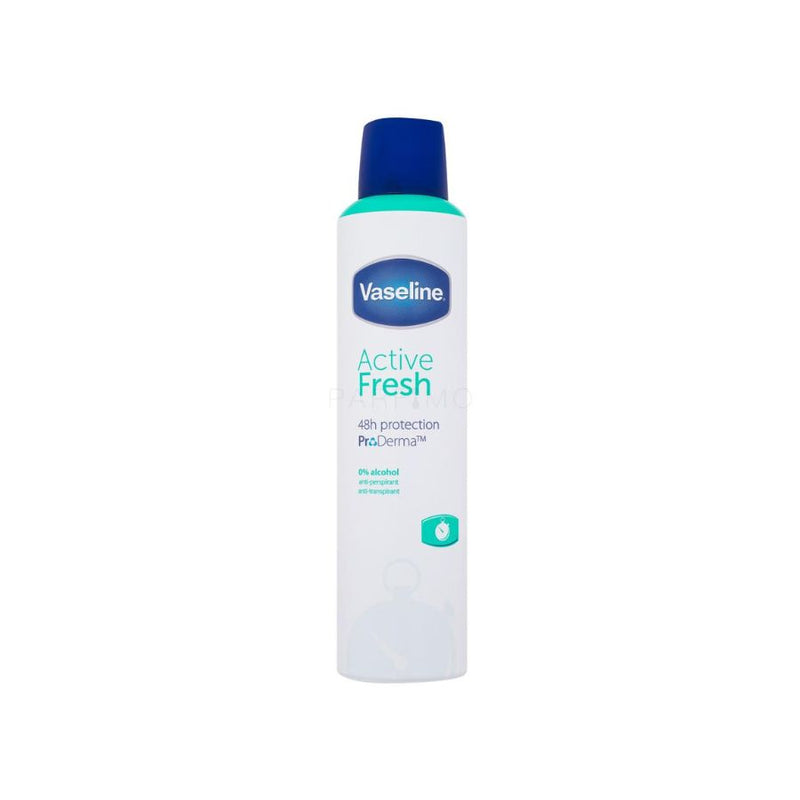 Vaseline Women Deodorant 250ml Active Fresh <br> Pack size: 6 x 250ml <br> Product code: 227082