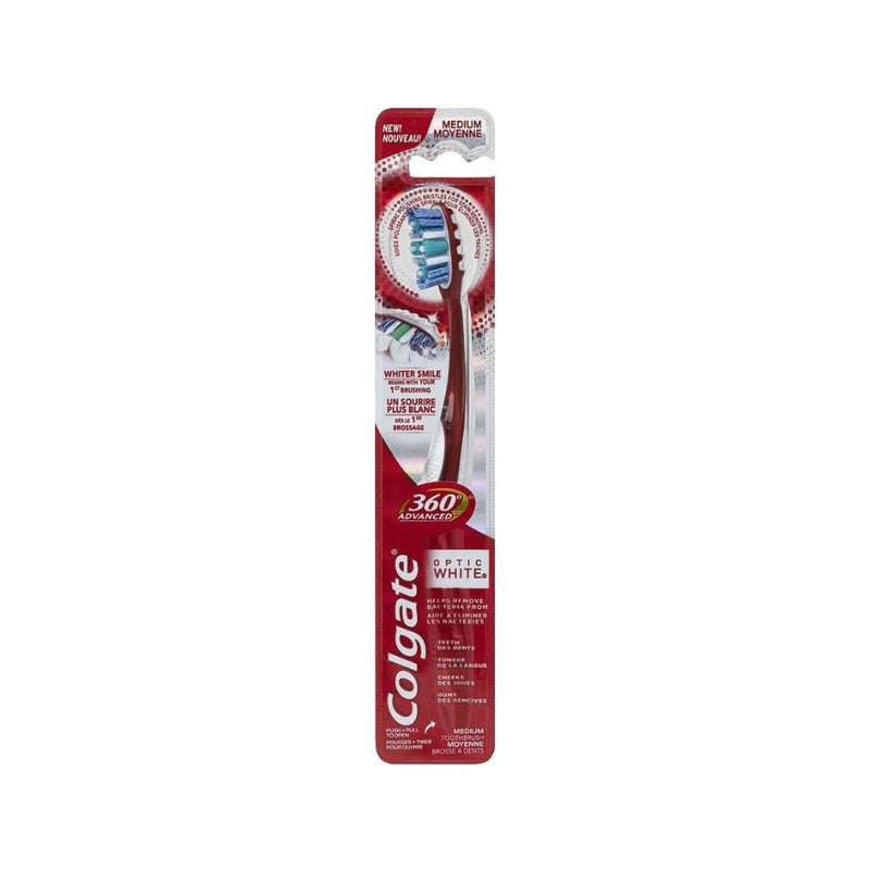 Colgate Toothbrush 360 Optic White Toothbrush <br> Pack size: 12 x 1 <br> Product code: 301075