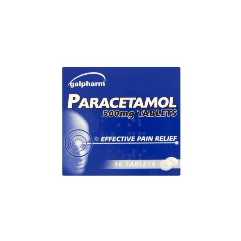 Galpharm Paracetamol Tablets 500mg 16's <br> Pack size: 12 x 16's <br> Product code: 176057