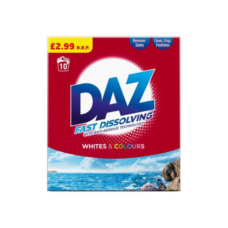 Daz Auto Whites & Colours Powder 600g 10W PM£2.99 <br> Pack Size: 6 x 600g <br> Product code: 483181