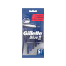 Blue II Disposable Razor 5's <br> Pack Size: 6 x 5's <br> Product code: 251942