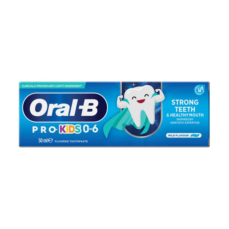 Oral B Toothpaste Pro Kids 0-6 years <br> Pack size: 12 x 50ml <br> Product code: 303122