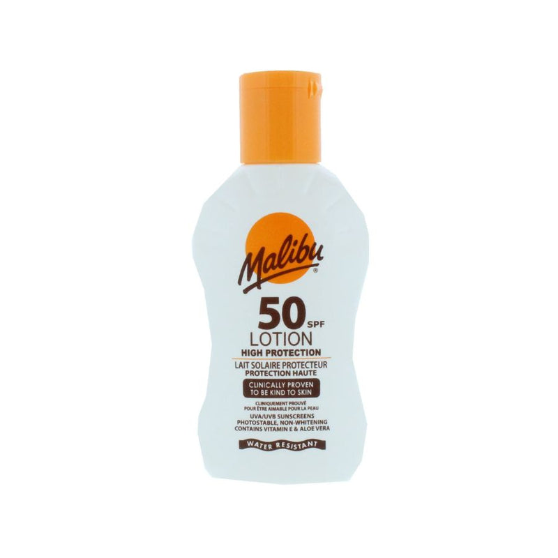 Malibu Lotion SPF50 100ml <br> Pack size: 12 x 100ml <br> Product code: 224717