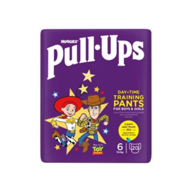 Huggies Pull Ups Daytime Unisex size 6, 20's <br> Pack size: 2 x 20's <br> Product code: 382702