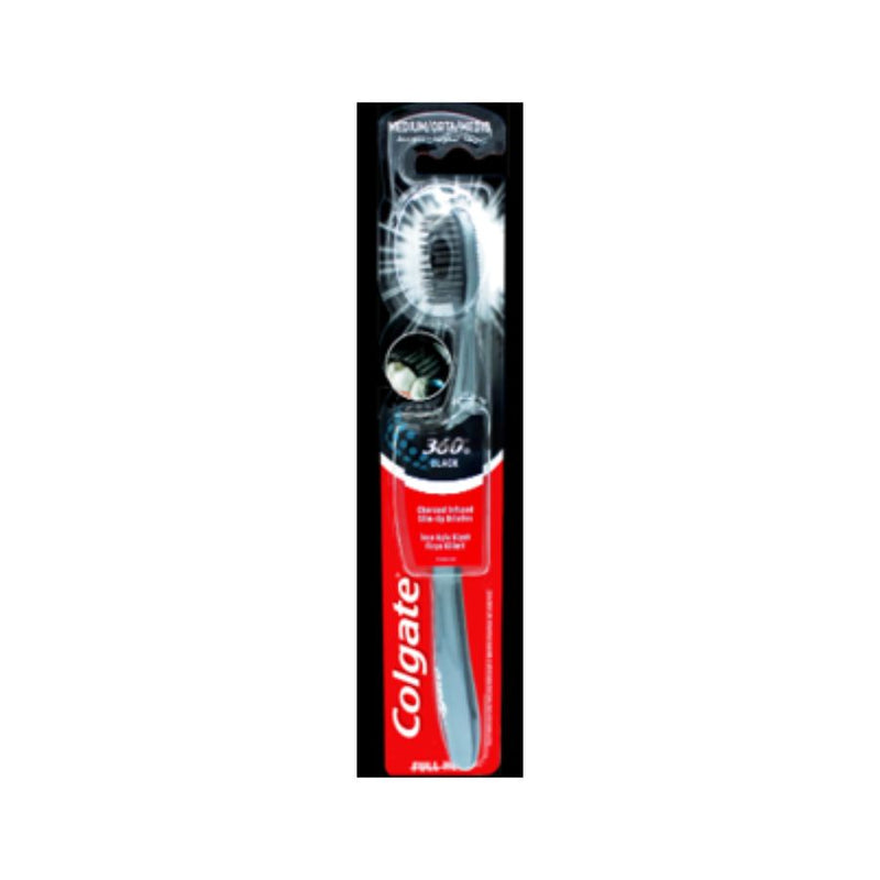 Colgate Charcoal Gold 360 Degree Medium Toothbrush <br> Pack size: 12 x 1 <br> Product code: 301071