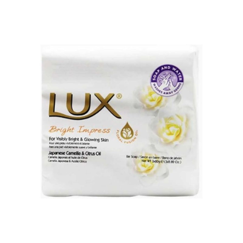 Lux Soap Triple Pack Bright Impress 80g <br> Pack size: 16 x 80g <br> Product code: 334348