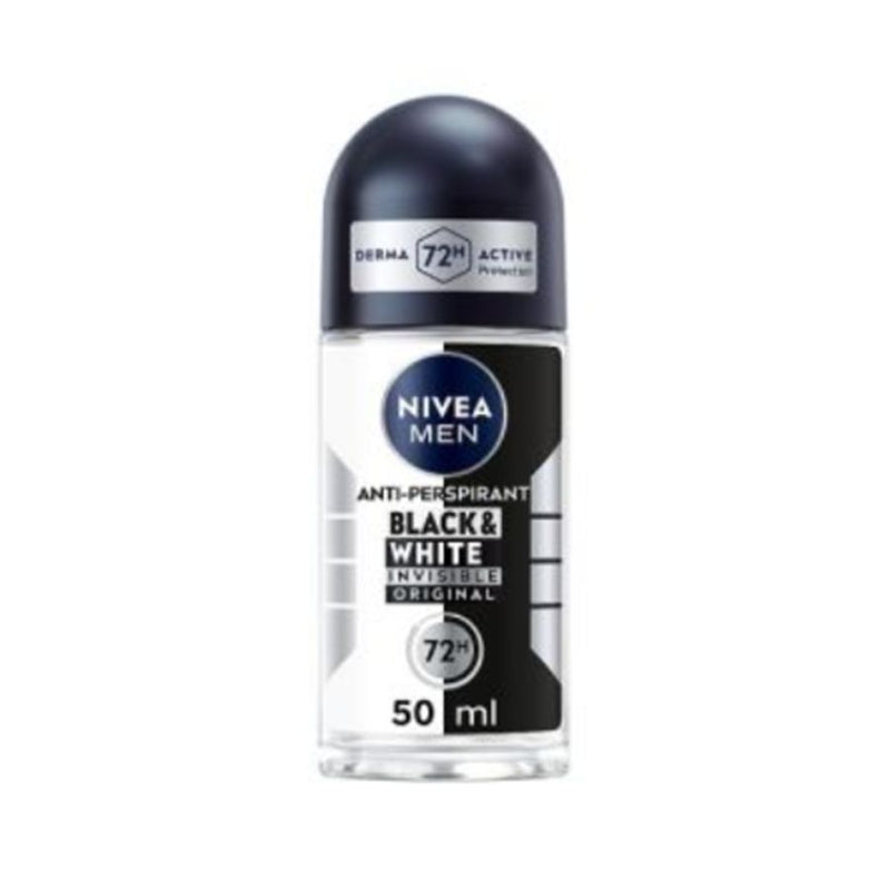 Nivea Mens Roll On Black & White Power 50ml <br> Pack size: 6 x 50ml <br> Product code: 273891