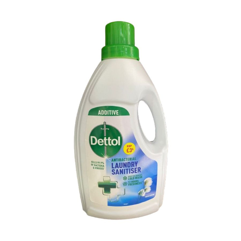 Dettol Fresh Cotton Laundry Cleanser 1Ltr (Pm £3.00) <br> Pack size: 6 x 1ltr <br> Product code: 553651