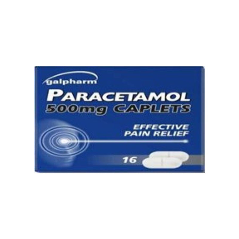 Galpharm Paracetamol Tablets 500mg 16's <br> Pack size: 12 x 16's <br> Product code: 176057