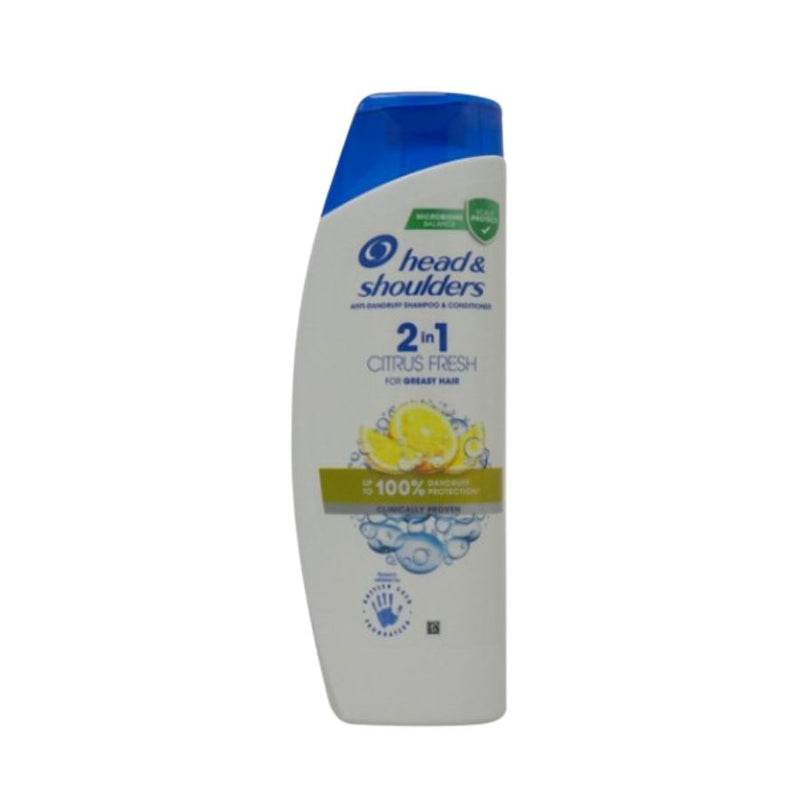 Head & Shoulders 2 In 1 Shampoo Citrus 400ml <br> Pack size: 6 x 400ml <br> Product code: 173724