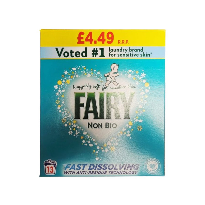 Fairy Non Bio Washing Powder 600G (PM £4.49) <br> Pack size: 6 x 600g <br> Product code: 484053