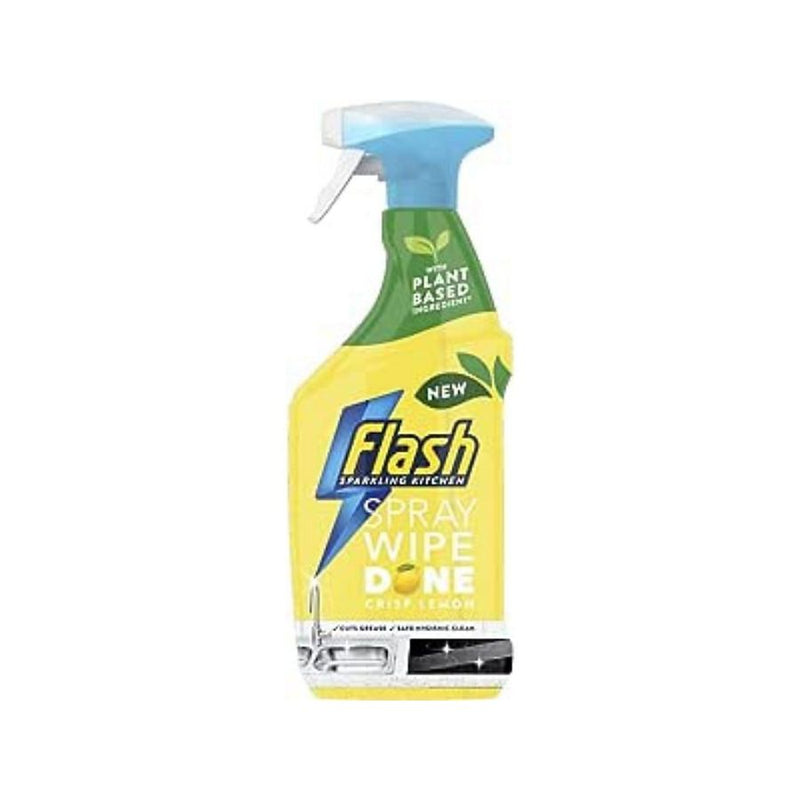 Flash Spray Wipe Done Kitchen Crisp Lemon 800ml <br> Pack size: 10 x 800ml <br> Product code: 554462
