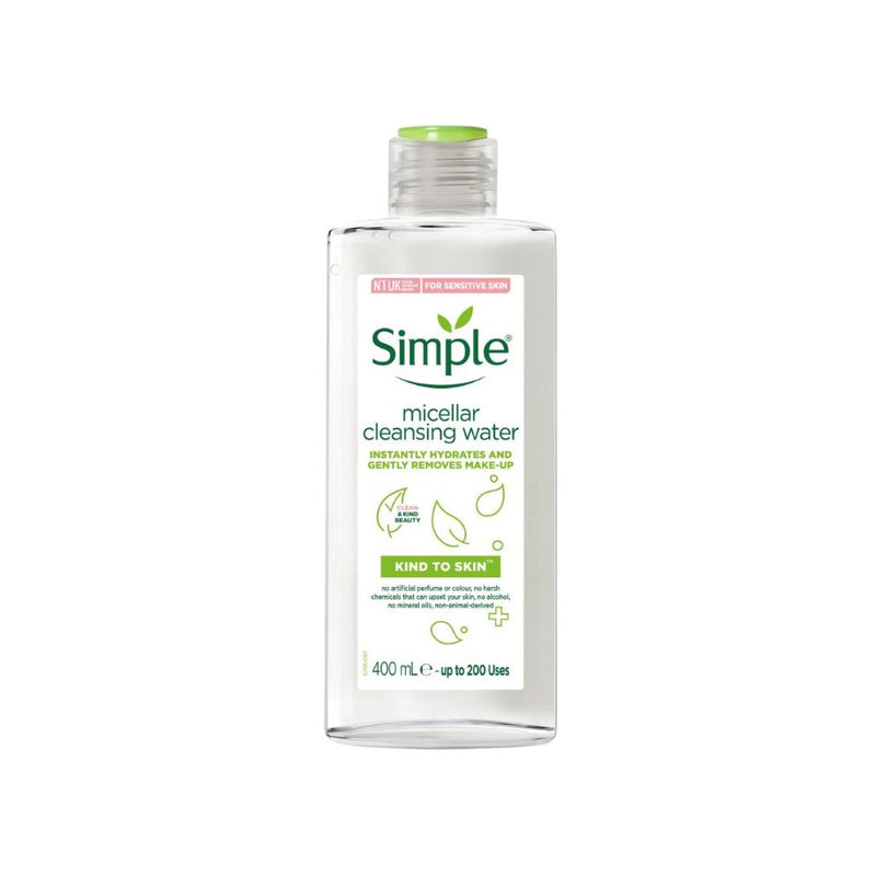 Simple Micellar Cleansing Water 400ml <br> Pack size: 6 x 400ml <br> Product code: 226663