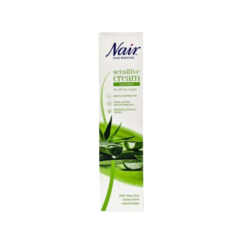 Nair Leg & Body Sensitive Aloe Cream 100ml <br> Pack size: 12 x 100ml <br> Product code: 166601