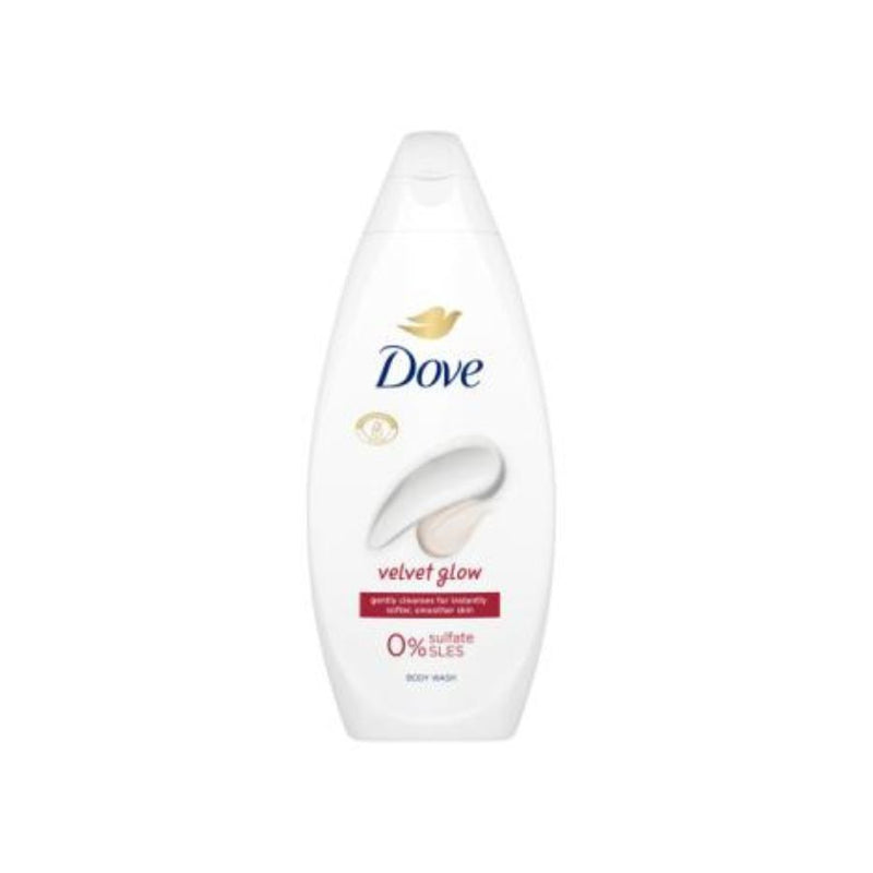 Dove Bodywash Velvet Glow 225ml <br> Pack Size: 6 x 225ml <br> Product code: 312779