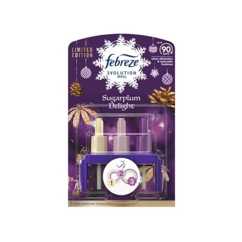 Febreze 3volution Refill SugarPlum 20ml <br> Pack size: 6 x 20ml <br> Product code: 541913