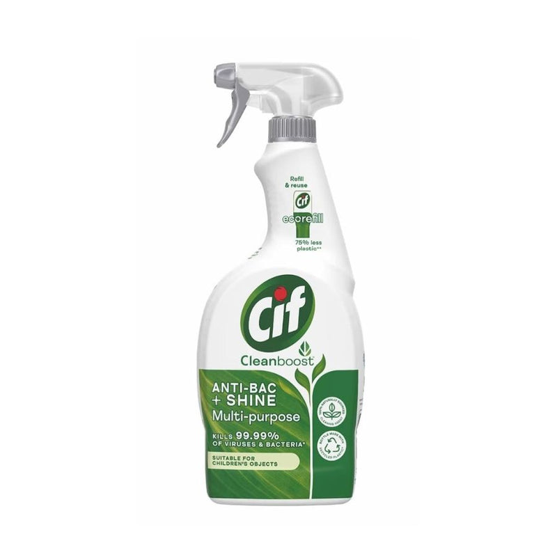Cif Antibacterial & Shine Spray 700Ml <br> Pack size: 6 x 700ml <br> Product code: 555595