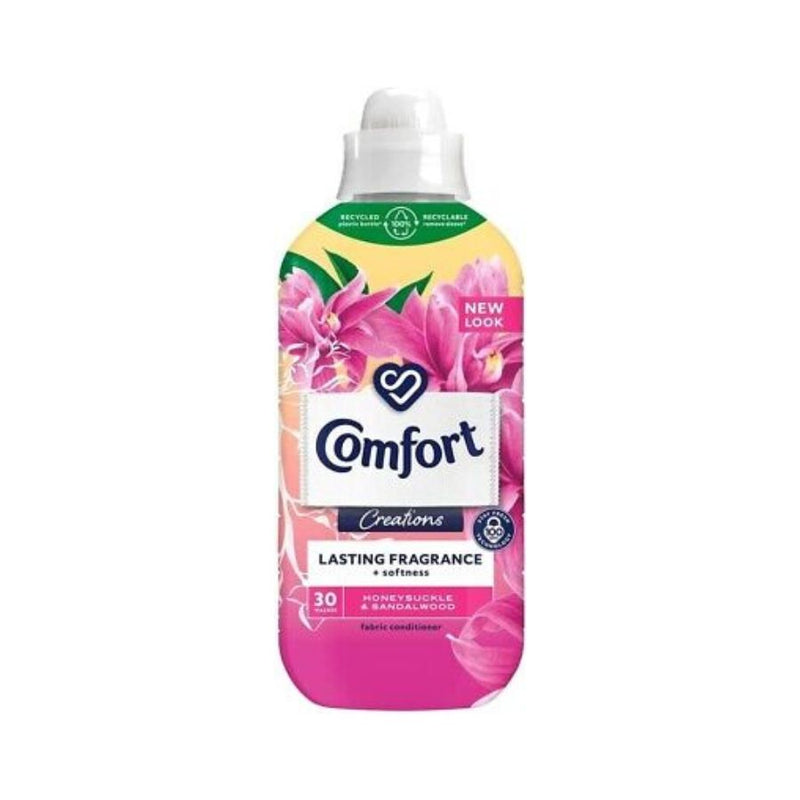 Comfor Creations Fabric Conditioner Honeysuckle & Sandalwood 30w 900ml <br> Pack size: 8 x 900ml <br> Product code: 444099