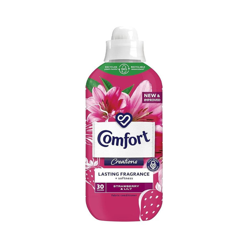 Comfort Creations Fabric Conditioner 30w Strawberry 900ml <br> Pack size: 8 x 900ml <br> Product code: 444101
