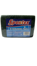 Spontex Scouring Pads 10's <br> Pack size: 1 x 10's <br> Product code: 496847