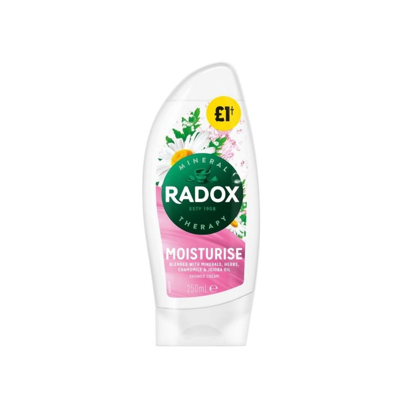Radox Shower Gel Moisturise 250ml PM£1 <br> Pack Size: 6 x 250ml <br> Product code: 316103