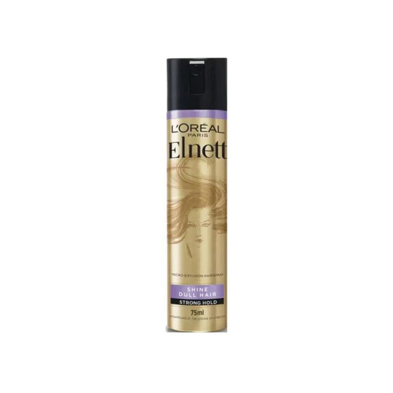 L'Oreal Elnett Hair Spray Shine Dull Strong Hold <br> Pack Size: 6 x 75ml <br> Product code: 163062
