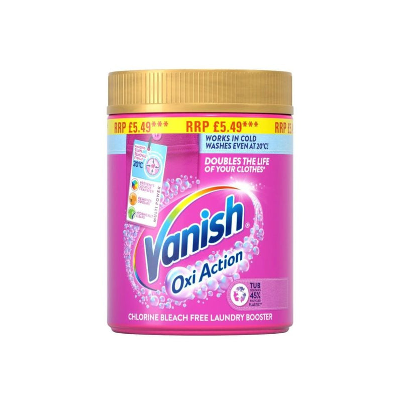 Vanish Gold Powder Pink Multi 470g PM£5.49 <br> Pack size: 6 x 470g <br> Product code: 487571